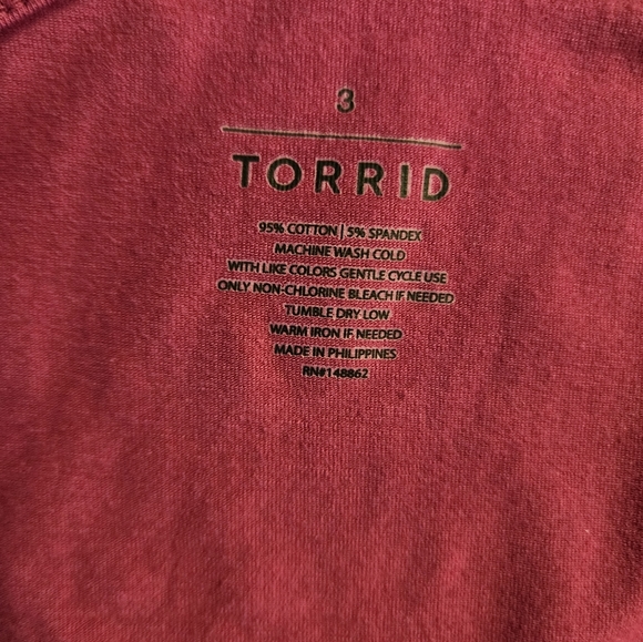 Torrid Plus Size 3 Foxy One Shoulder Cutout Top - Purple - Picture 3 of 8